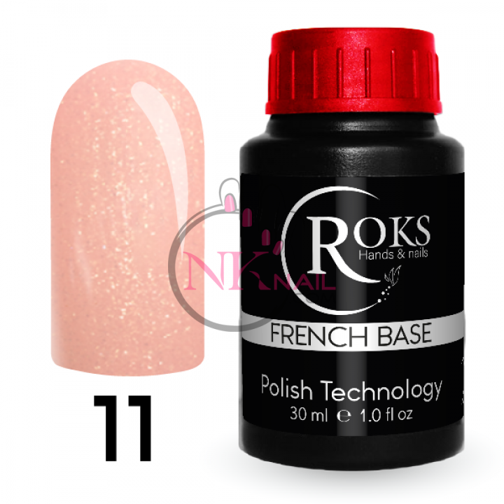 База French Rubber Base Roks 30 ml №11 TPO free